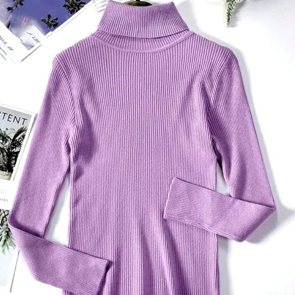 A WIDE VARIETY OF TURTLENECKS IN MANY HUES SHOWCASE FOR FALL AND WINTER WARDROBE - Picture 8 of 9